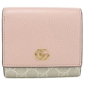 Gucci GG Supreme Bi-Fold Geldbörse Rosa