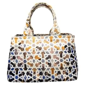 Prada Canapa Canvas Handbag/Tote Bag