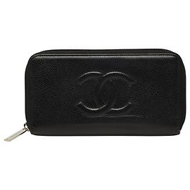 Cartera larga con cremallera Chanel Coco Mark