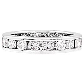 Autre Marque Fede con diamanti eternity completa, oro bianco.