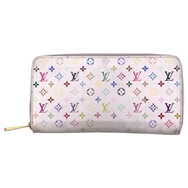 Louis Vuitton Cartera Zippy White Monogram Murakami Multicolore