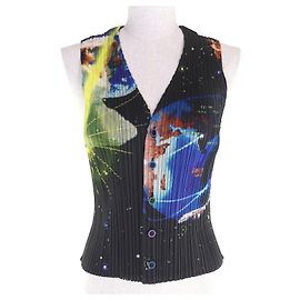 Issey Miyake PLEATS PLEASE×Tadanori Yokoo Best MILLENNIUM KRISHNA Space 3 Top