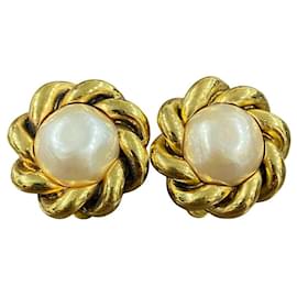 Orecchini Chanel Vintage Faux Pearl Clip On