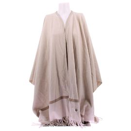 Poncho de cachemira Loro Piana beige