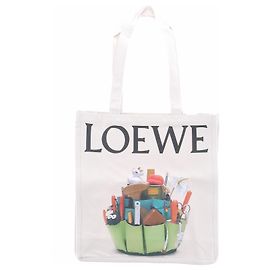 Loewe Tote Bag Weiß Stoff