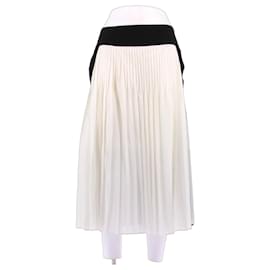 Givenchy Gonna plissettata bianca e nera