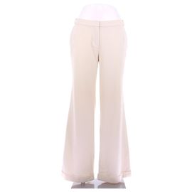 Dior Pantalón de lana color crema