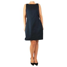 Red Valentino Ärmelloses Kleid aus Baumwollmischung in Navy - Größe UK 14