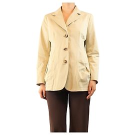 Etro Giacca shell leggera di colore neutro - taglia UK 10