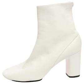 Botines de piel blanca - talla EU 38 - Céline