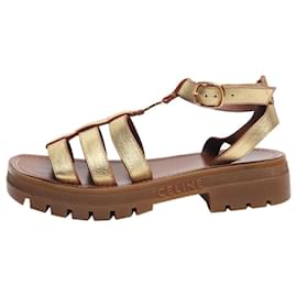 Sandali Gold Clea Triomphe - taglia EU 38 - Céline