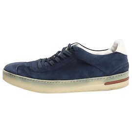 Loro Piana Sneaker aus Wildleder in Navy - Größe EU 39