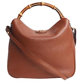 Gucci Borsa a tracolla Diana in bambù marrone