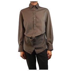 Brunello Cucinelli Braunes Hemd - Größe XS
