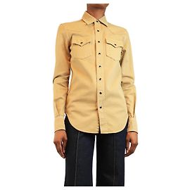 Saint Laurent Chemise western neutre - taille XS