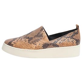 Vince Zapatillas slip-on de piel de serpiente marrón - talla EU 39