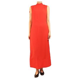 Marni Vestido midi de crepé rojo sin mangas - talla UK 8