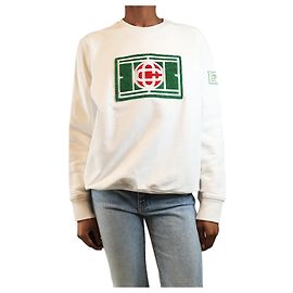 Casablanca Sudadera blanca bordada - talla XS