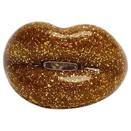 Autre Marque Anello Gold hotlips