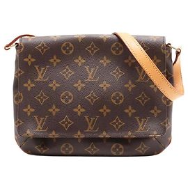 Louis Vuitton Borsa a tracolla Monogram Musette Tango vintage 2001 marrone