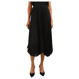 Autre Marque Falda midi plisada negra - talla UK 4