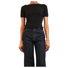 Alexander Mcqueen Schwarzes Off-Shoulder-Oberteil - Größe XS