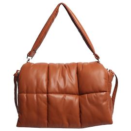 Autre Marque Borsa a tracolla imbottita in finta pelle Wanda marrone