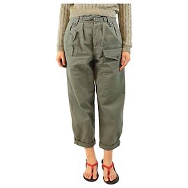 Saint Laurent Grüne Cargo-Hose - Größe UK 12