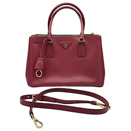 Piccola borsa 2way Galleria in pelle Saffiano rosa - Prada