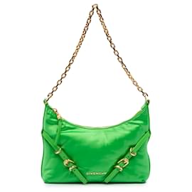 Givenchy Voyou Party Schultertasche aus grünem Satin, klein