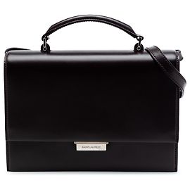 Borsa a mano Babylone in pelle marrone Saint Laurent