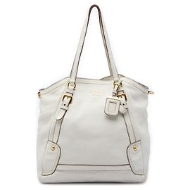 Borsa Tote Convertible Prada White Vitello Daino