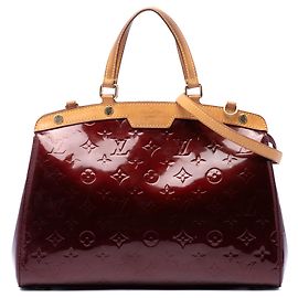 Louis Vuitton Red Monogram Vernis Brea MM