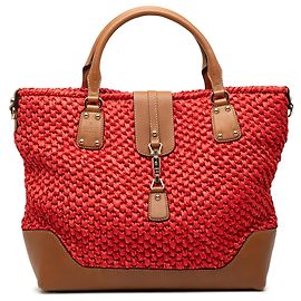 Tote Gucci Red Wicker Santa Monica