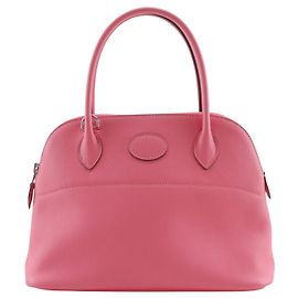 Hermès Bolide 27 in pelle Swift rosa