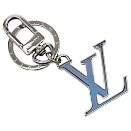 Portachiavi e charm per borsa Louis Vuitton in acciaio inossidabile blu con iniziali LV cromatiche