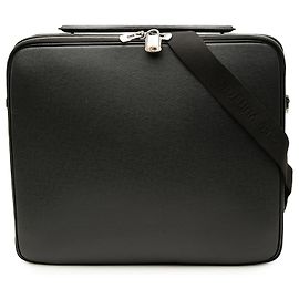 Louis Vuitton Black Taiga Porte Ordinateur Odessa