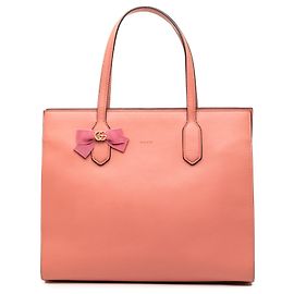 Gucci Pink GG Marmont Kalbsleder Ribbon Tote