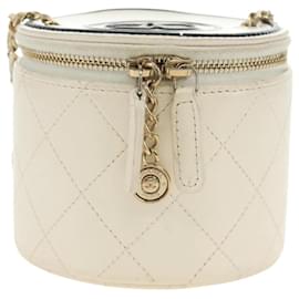 Mini Vanity Case Chanel CC con catena in agnello trapuntato