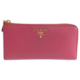 Portafoglio lungo in pelle Saffiano Prada