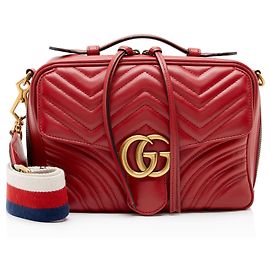 Sac à main Gucci Matelasse Leather GG Marmont Zip Around Top Handle