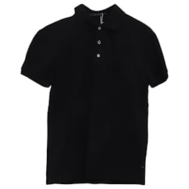 Polo a maniche corte Louis Vuitton in cotone nero