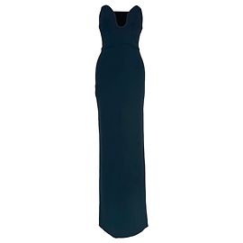Vestido largo palabra de honor Audrey de Solace London en poliéster negro