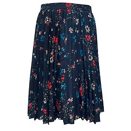 Gonna midi plissettata Balenciaga con stampa floreale multicolore in poliestere