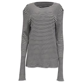 Suéter a rayas Maison Martin Margiela en algodón azul marino