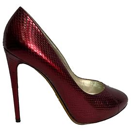 Stilettos grabados Dolce & Gabbana en piel roja