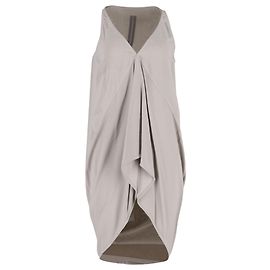 Top largo túnica drapeada Rick Owens en viscosa gris