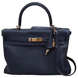 Hermès Kelly 35 in pelle Togo nera