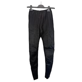 Loewe Leggings in finta pelle nera