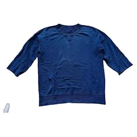 Visvim I.C.T. Jumbo Crew 3/4 Crash Pullover Hellindigo - visvim